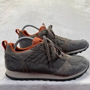 Merrell Shoes Mens 8 Gray Alpine Sneaker Trail‎ Hiking Suede Outdoors Mid Top